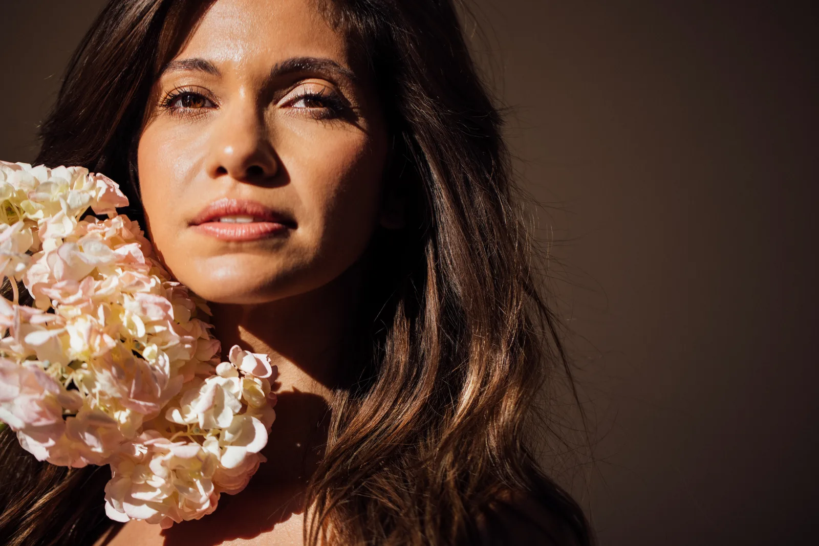 Woman in a warm editorial portrait